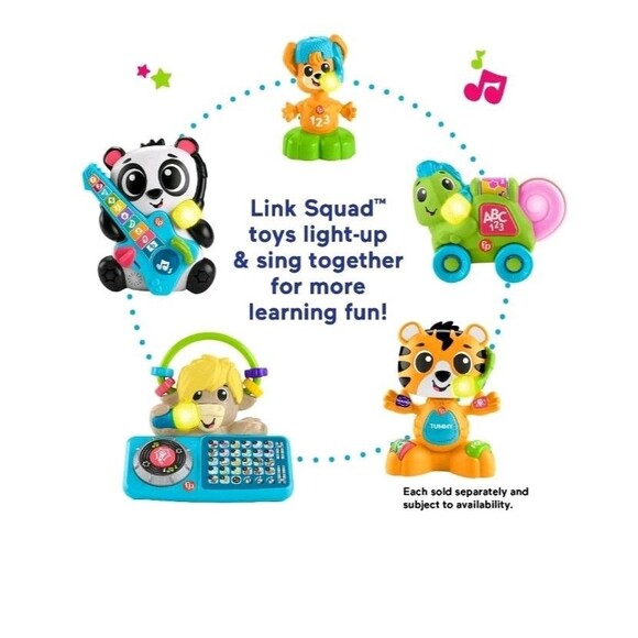 Fisher-Price Link Squad A to Z Yak Learning Toy Music‎ Lights Baby 9M+ NEW - Picture 3 of 6